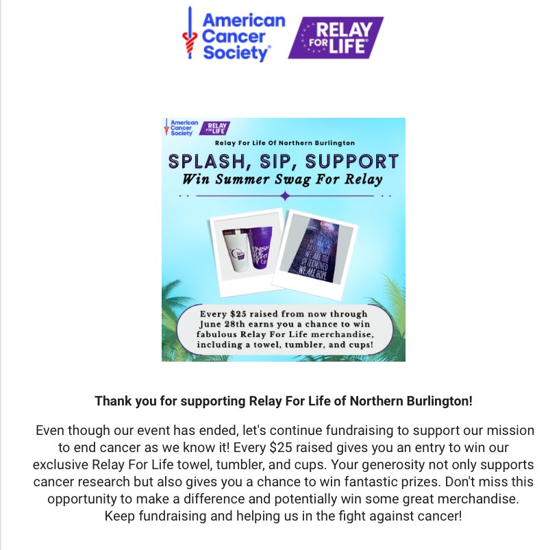 NB Relay For Life tweet media