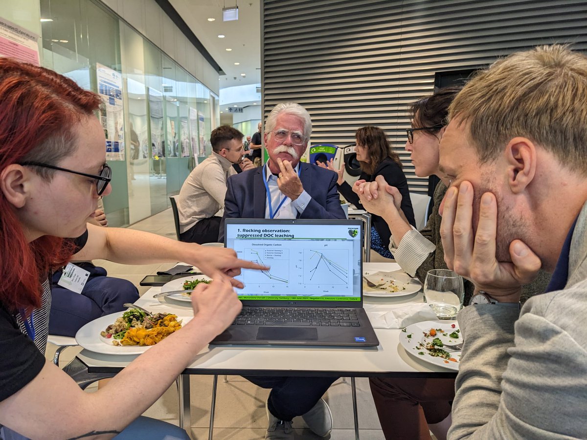 Robert Höglund (@roberthoglund) on Twitter photo My head is being filled with new information at a non-sustainable rate.
<a href="/MEVorrath/">Dr. Maria-Elena Vorrath @mevorrath.bsky.social</a> explaining co pyrolyzing minerals and biomass = rockchar with higher carbon yield.
(Thanks <a href="/brunncy/">Cyril Brunner</a> for the photo. @RogerAines is very photogenic in the background) My head is being filled with new information at a non-sustainable rate.
<a href="/MEVorrath/">Dr. Maria-Elena Vorrath @mevorrath.bsky.social</a> explaining co pyrolyzing minerals and biomass = rockchar with higher carbon yield.
(Thanks <a href="/brunncy/">Cyril Brunner</a> for the photo. @RogerAines is very photogenic in the background)
