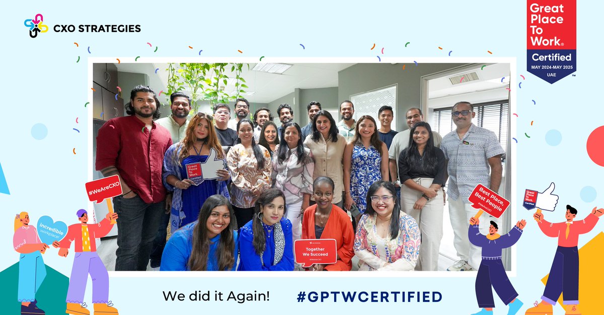 Celebrating our achievement as a Great Place to Work® Middle East for the second time in a row!🎉

We express our sincere thanks to every team member who contributed to building a positive work culture.

Truly a team of remarkable, achieving individuals!

#GPTW #Teamwork
