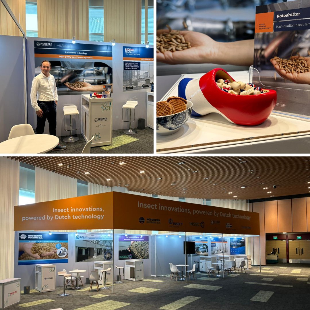 RDKusters's tweet image. We are thrilled to be at the IFW conference in Singapore, proudly representing our company and 5 other Dutch companies at our booth. 

Come find us at the Dutch pavilion showcasing Insect innovations, powered by Dutch technology.