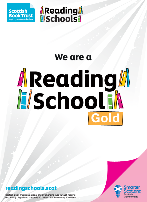 We did it! Highpark Primary School and LCR are now officially a GOLD Reading School! Thank you to pupils, staff and families for a fantastic effort! @scottishbktrust <a href="/literacyfor_ALL/">Literacy for ALL</a> @Doug_GCC  #goingforgold #bestschoolever