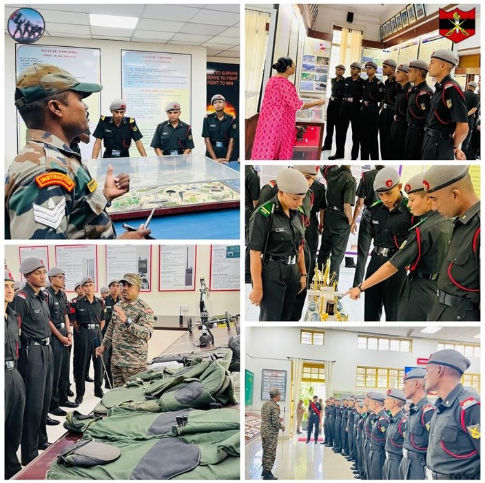 artrac_ia's tweet photo. “𝐅𝐚𝐦𝐢𝐥𝐢𝐚𝐫𝐢𝐬𝐚𝐭𝐢𝐨𝐧 𝐕𝐢𝐬𝐢𝐭𝐬”
#OfficerCadets of #OTAChennai visited College of Military Engineering, #CME, Pune and learnt about various facets of Combat Engineering.
#FutureMilitaryLeaders
#CombatEngineering
#ARTRAC
@adgpi https://t.co/pfg2ZNXMTD