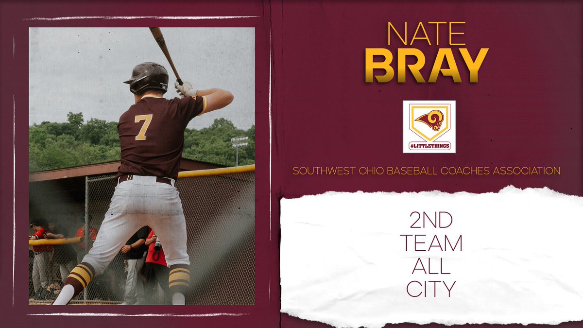 Congratulations to <a href="/nate_bray7/">Nate Bray</a> for being named <a href="/SWOBCA/">SWOBCA</a> Division 1 Second Team All City.