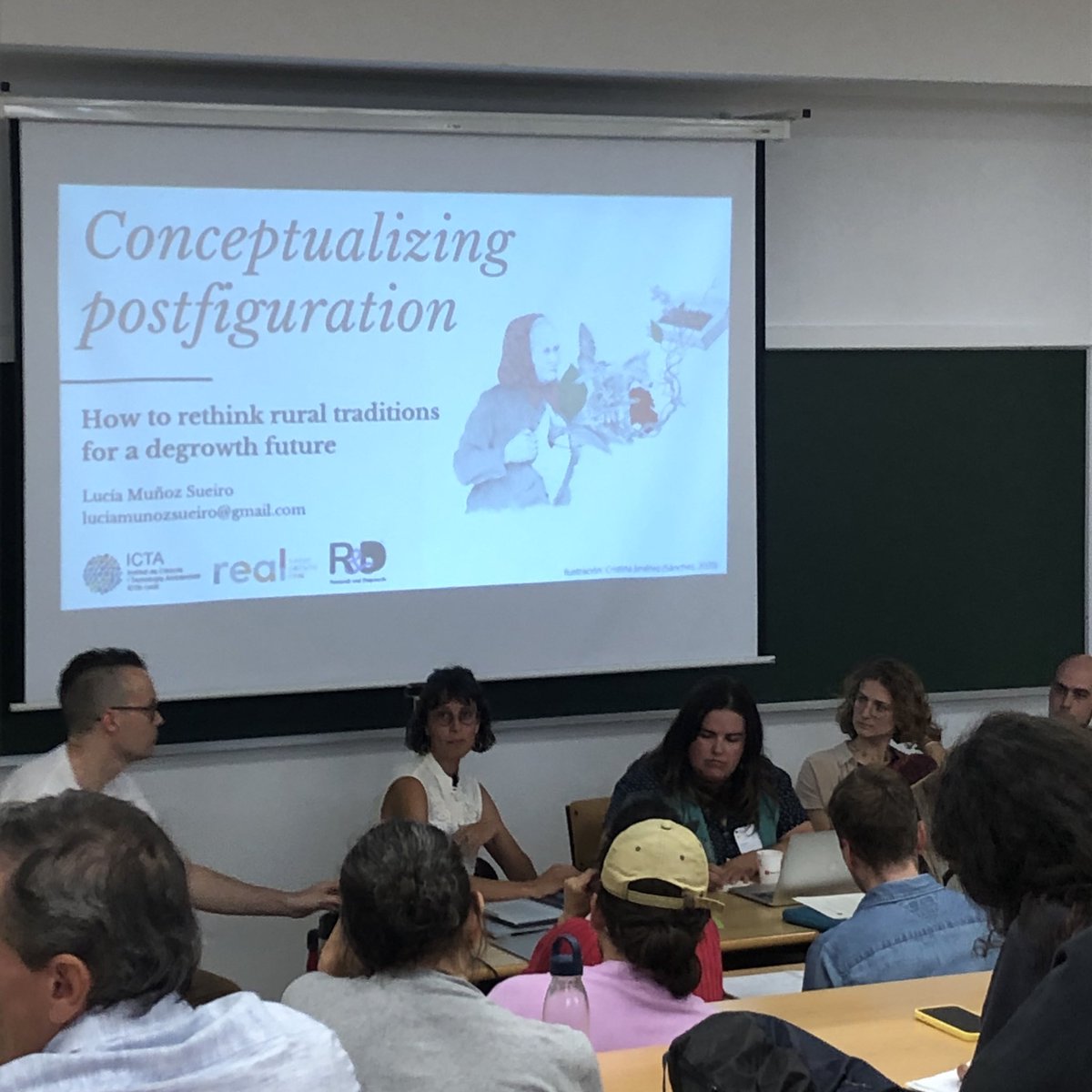 R&amp;D member <a href="/lucia_musu_/">Lucía Muñoz Sueiro</a> on recentering the rural and conceptualizing postfiguration at <a href="/ESEE_Degrowth/">ESEE-Decrecemento 2024 Pontevedra</a> 🌾