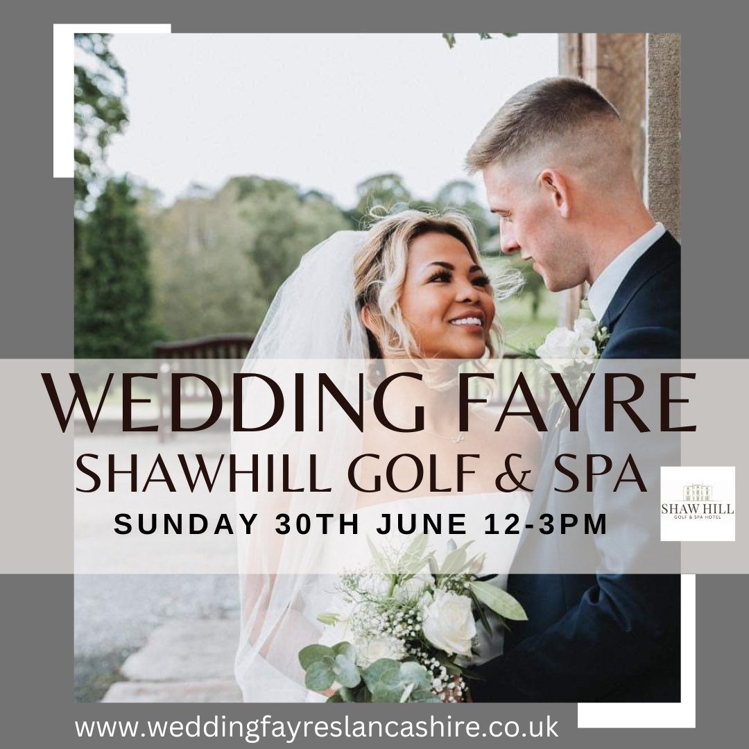 weddingfayres (@weddingfayres1) on Twitter photo Wedding Fayre @shawhill1Sunday 30th June 12-3pm
<a href="/chorleycitizen/">Chorley Citizen</a> <a href="/BrideMag/">Bride Magazine</a> <a href="/ukbride/">Ian McGraw</a> @eventbuddy
<a href="/guardianchorley/">Chorley Guardian</a> <a href="/ChorleyChitChat/">Chorley Chit Chat</a> <a href="/MyWiganUK/">MyWigan</a>
@WeddingVenue <a href="/GuidesForBrides/">Guides For Brides</a> <a href="/CWM_YNWW/">Your North West Wedding</a>
<a href="/countybridesltd/">County Brides</a> <a href="/LatestLancsNews/">Lancashire News</a>
#weddingfayre #weddingplanning #wflwa2024 Wedding Fayre @shawhill1Sunday 30th June 12-3pm
<a href="/chorleycitizen/">Chorley Citizen</a> <a href="/BrideMag/">Bride Magazine</a> <a href="/ukbride/">Ian McGraw</a> @eventbuddy
<a href="/guardianchorley/">Chorley Guardian</a> <a href="/ChorleyChitChat/">Chorley Chit Chat</a> <a href="/MyWiganUK/">MyWigan</a>
@WeddingVenue <a href="/GuidesForBrides/">Guides For Brides</a> <a href="/CWM_YNWW/">Your North West Wedding</a>
<a href="/countybridesltd/">County Brides</a> <a href="/LatestLancsNews/">Lancashire News</a>
#weddingfayre #weddingplanning #wflwa2024