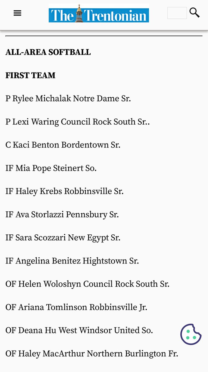 Haley Krebs (@haleykrebs2) on Twitter photo Incredibly thankful to be named All Area first team alongside my teammate <a href="/arianalisa_2025/">Ariana Tomlinson</a> ❤️🔥
<a href="/GoCamelsSB/">Campbell Softball</a> <a href="/TrenaPrater/">Trena Peel-Prater</a> <a href="/Meg_Hill22/">Megan Hill</a> <a href="/E_Arevalo27/">Erin Arevalo</a> <a href="/riss_15/">Nerissa Myers</a> <a href="/RVilleSoftball/">RobbinsvilleSoftball</a> Incredibly thankful to be named All Area first team alongside my teammate <a href="/arianalisa_2025/">Ariana Tomlinson</a> ❤️🔥
<a href="/GoCamelsSB/">Campbell Softball</a> <a href="/TrenaPrater/">Trena Peel-Prater</a> <a href="/Meg_Hill22/">Megan Hill</a> <a href="/E_Arevalo27/">Erin Arevalo</a> <a href="/riss_15/">Nerissa Myers</a> <a href="/RVilleSoftball/">RobbinsvilleSoftball</a>