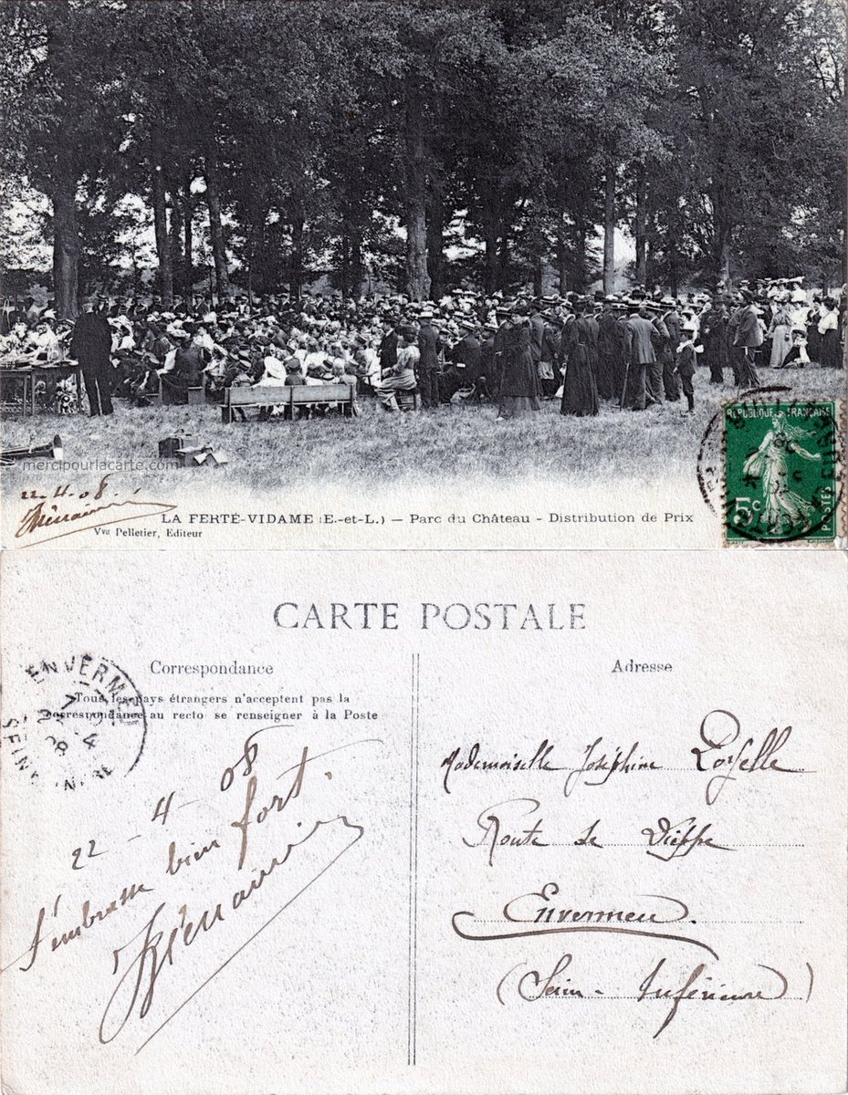 mercipourlacart's tweet photo. La Ferté-Vidame
Distribution de Prix - 1908

Voir https://t.co/TtvCgwYskF

Vve Pelletier, Editeur

#assemblée #cérémonie #distributiondesprix #éducation #EureetLoir #findannéescolaire #LaFertéVidame #LaFerteVidame #pleinair #enpleinair #Vintage #VieuxTemps
#CartePostaleAncienne https://t.co/21Or9zAp8P