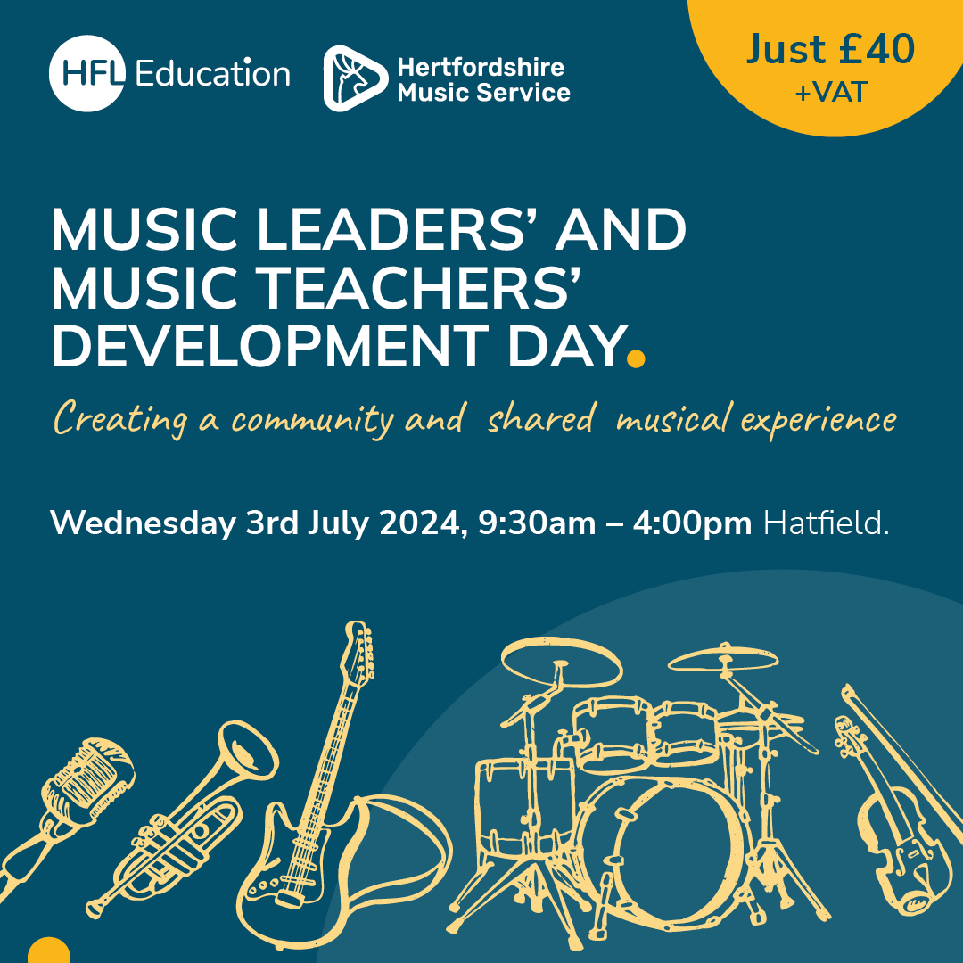 HFL_Education's tweet image. Looking to elevate your delivery of music lessons?

Designed to build confidence &amp;amp; develop knowledge whilst encompassing a feel-good factor, join our Music Leaders’ and Music Teachers' Development Day
Book now: hfl.mobi/3VLPz6N

#MusicTeachers #MusicLeaders #EduConference