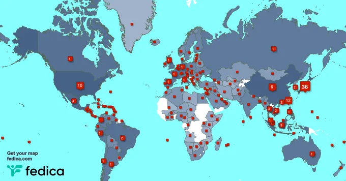 Special thank you to my 977 new followers from Japan, Taiwan, UK., and more last week.  