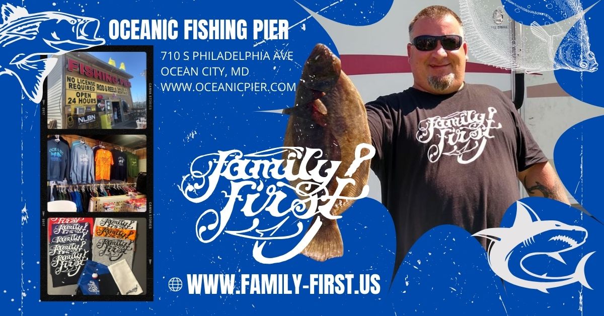 MidniteDesign's tweet photo. A fantastic brand #FamilyFirst. I’ve been helping &amp;representing for my dear friend, Frank who  is a great #familyman, #father, &amp; #fisherman. We're going with all the Fs today! When you want to F it go fishing. Online https://t.co/RYinGjQLxn or at Oceanic Fishing Pier #OceanCityMD https://t.co/fGfsZznQKy