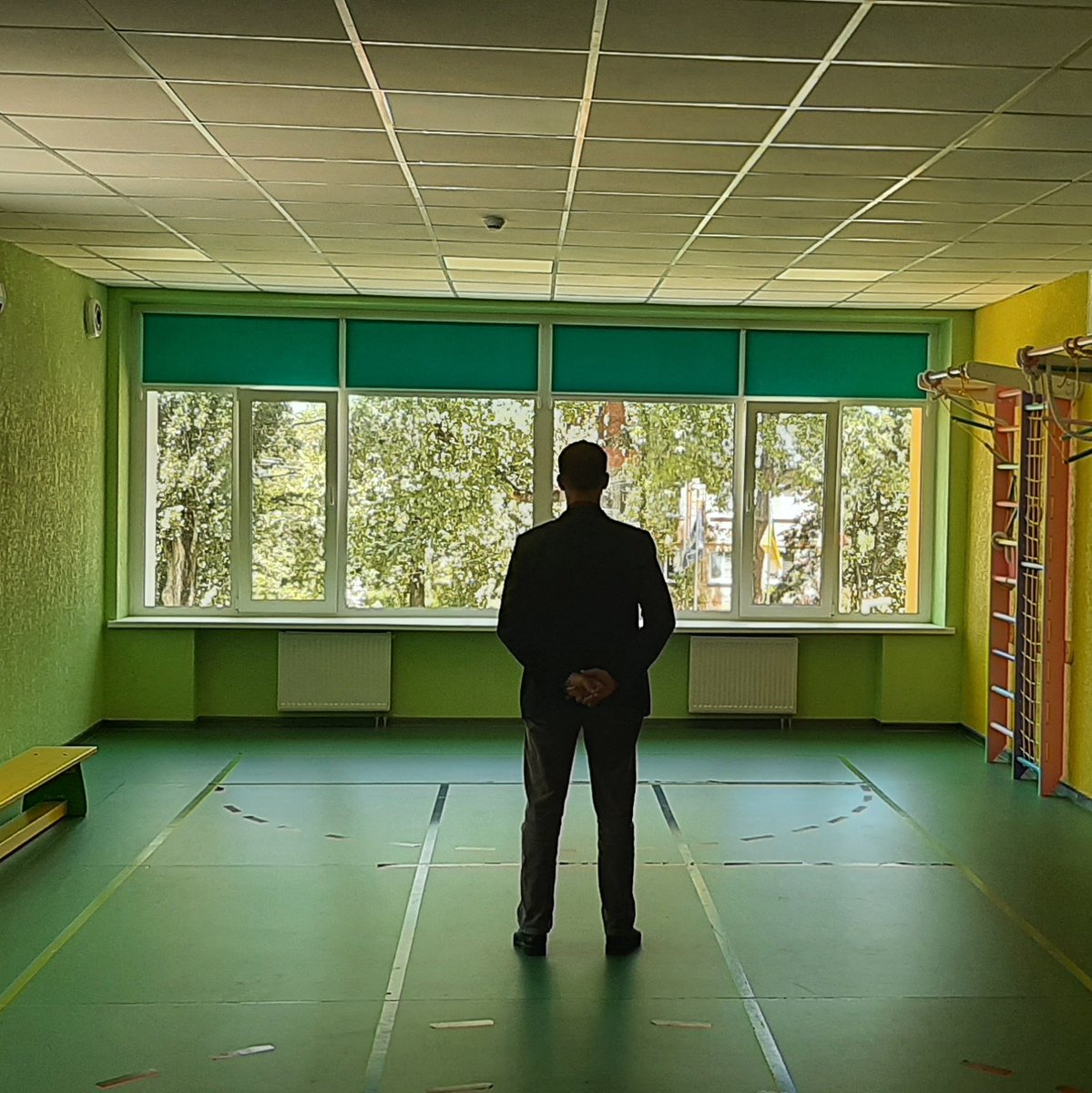 A year &amp; a half separate these two photos, taken in a kindergarten in Irpine. Lithuanian reconstruction projects change lives, bringing Ukrainian kids a sense of stability, security, solidarity, and optimism for the future that everything's gonna be alright. Or even better.