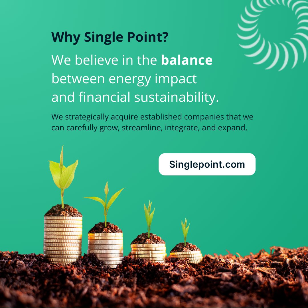 _Singlepoint_'s tweet photo. 🌱 Why SinglePoint?
We believe in balancing energy impact and financial sustainability. By acquiring established companies, we grow, streamline, integrate, and expand to build a greener future. 🌍💼
#SinglePoint #Sustainability #GreenEnergy #CBOE #SING #FinancialGrowth https://t.co/fwh14M0ZUi
