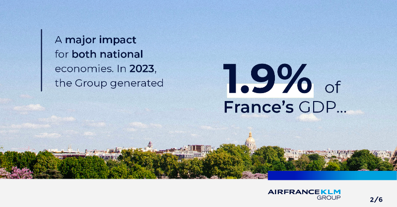 AirFranceKLM's tweet photo. Study: the #AirFranceKLM Group generates more than 70 billion euros in annual economic benefits in France and the Netherlands, and supports more than 820,000 #jobs in both countries. 
Find out more about the study led by Pr H.Castéran https://t.co/dLrrptFYq6