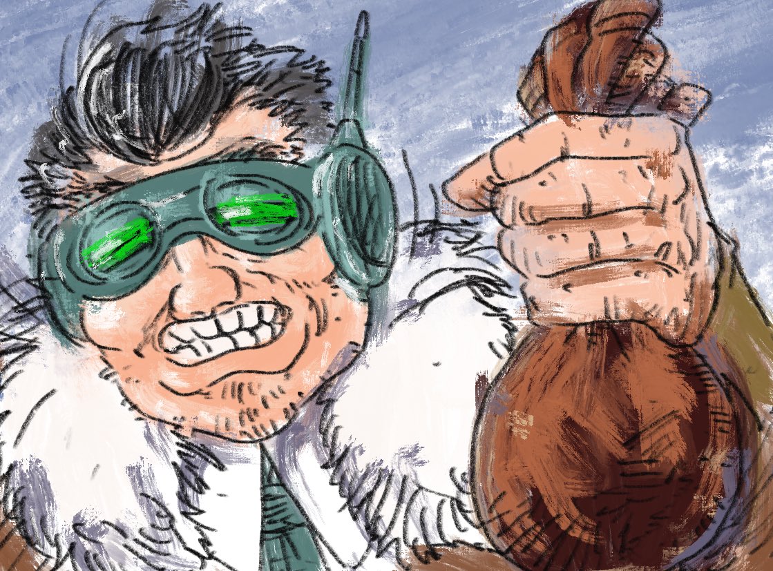 「税キンを徴収するときのおいらです #悪の天才博士絵NJIキンタマキラキラ展示会キ」|RENJIのイラスト