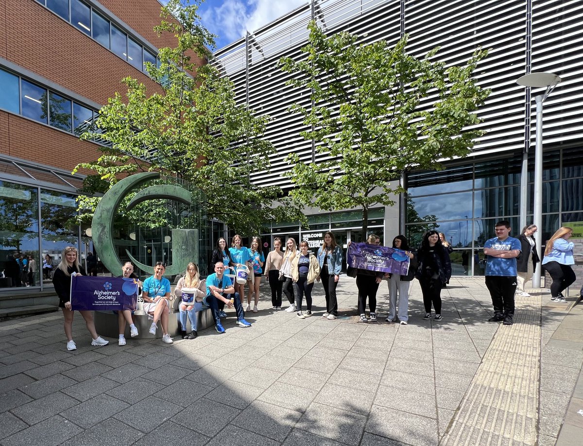 Students have been fundraising all day today - So proud of you all 💙#alzheimers #charity <a href="/gatesheadcoll/">Gateshead College</a>
