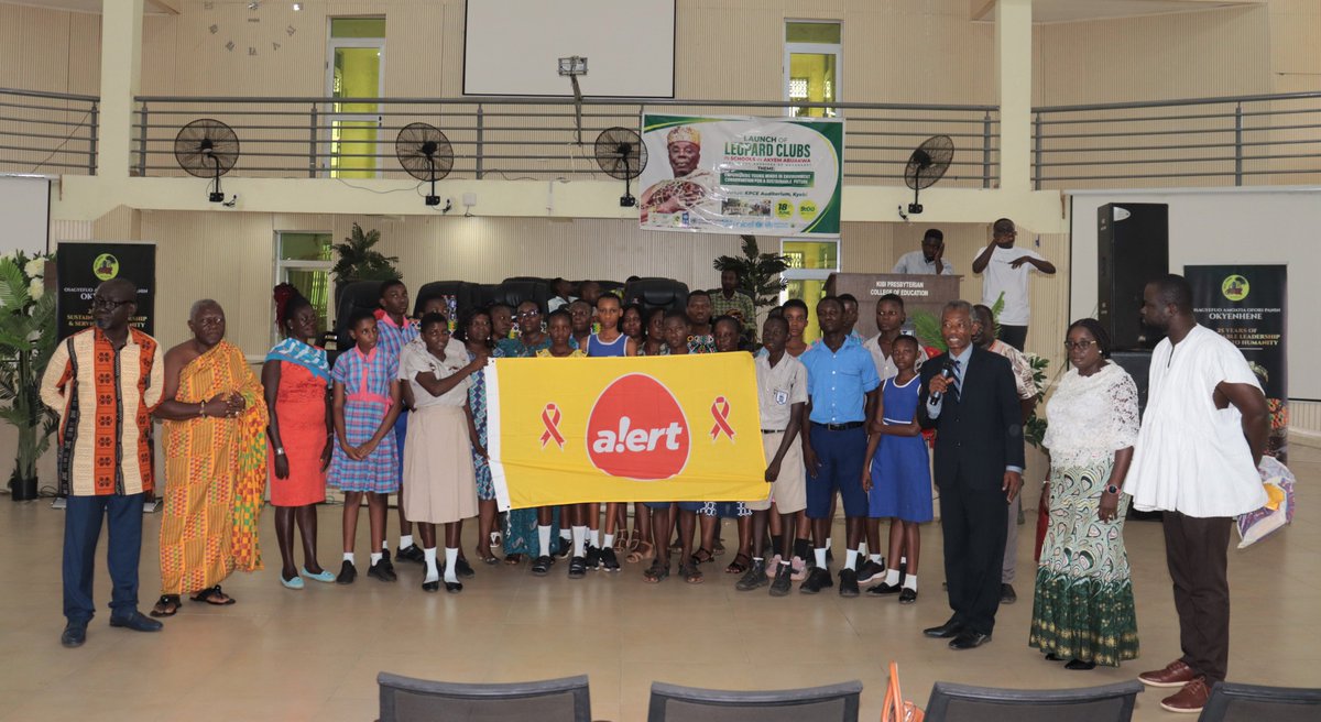 WHOGhana's tweet photo. As part of @UNinGhana #ForestOkyeman Project supported by @UNhumansecurity, the Okyeman Environment Foundation & partners launched the Leopard Clubs in schools in Akyem Abuakwa, to empower young people as champions for environmental conversation towards a sustainable future. https://t.co/Fjm3BemWUb