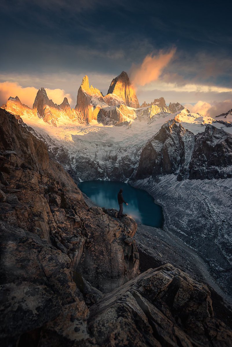 Patagonia Sunrise above Laguna Sucia.