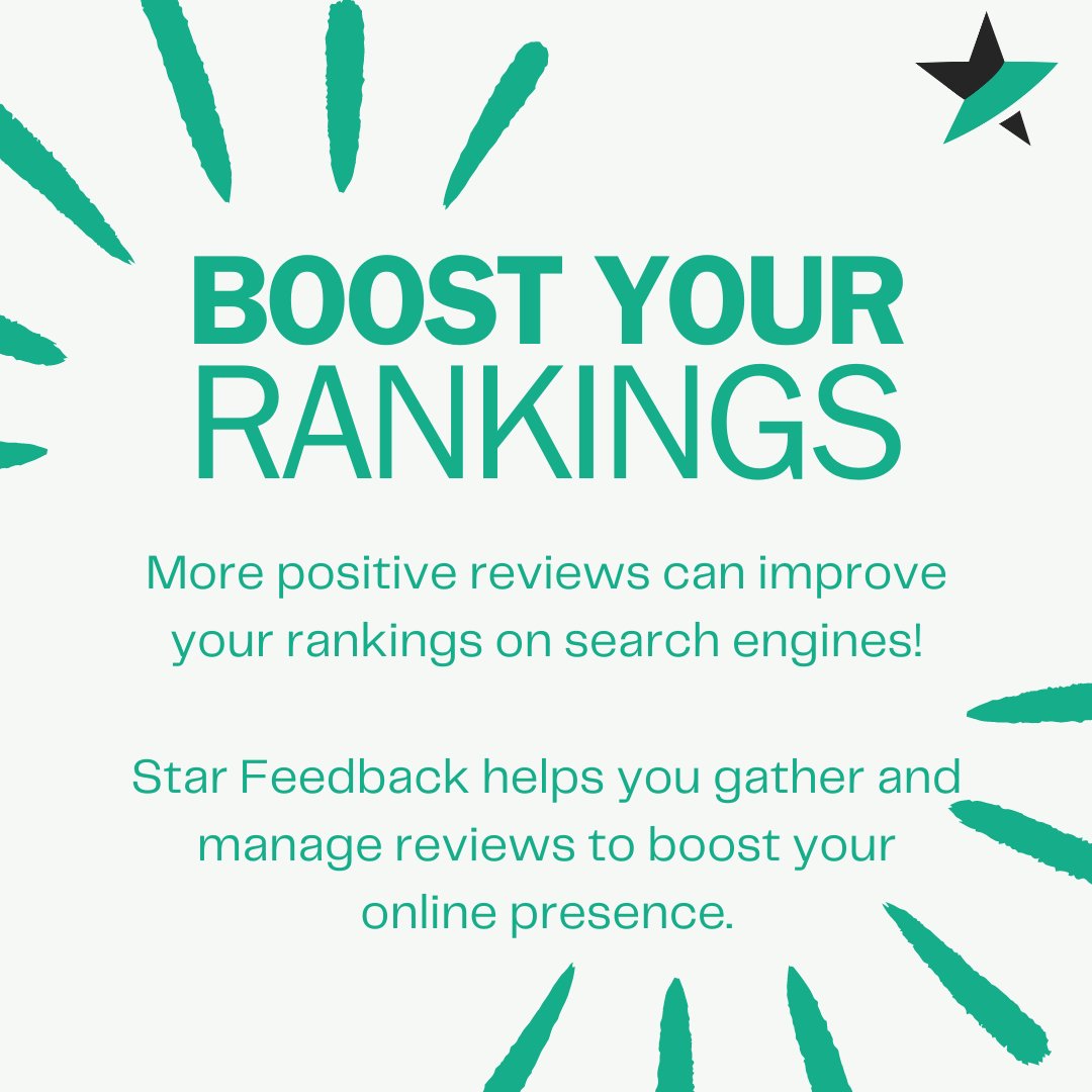 star_feedback's tweet image. 🌐 More positive reviews can improve your rankings on search engines! 🌟 Elevate your business’s visibility and attract more customers by showcasing genuine feedback🚀 #SEO #StarFeedback #OnlineVisibility #CustomerReviews #BusinessGrowth