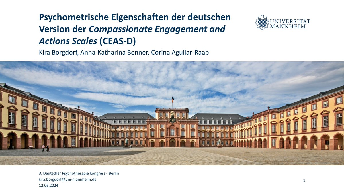 Letzte Woche durfte ich viele spannende Impulse vom 3. Deutschen Psychotherapie Kongress #DPK24 mitnehmen und auch selbst unsere Mitgefühlsforschung vorstellen. Ich freue mich auf den nächsten Kongress!
<a href="/aguilar_raab/">Corina Aguilar-Raab</a> 
<a href="/DPK_2024/">4. Deutscher Psychotherapie Kongress</a>