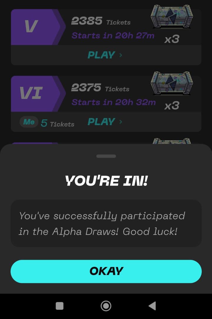 Enzus93's tweet photo. Be early is my tips to potentially start your own HAUS on @Stepnofficial 😉👟

I didn’t win in the first round but I want to test my luck again and again 🍀 
R you scratching also the tickets?! 🎟️ 
#STEPNGO #stepn #enzus https://t.co/C3651rHK7K