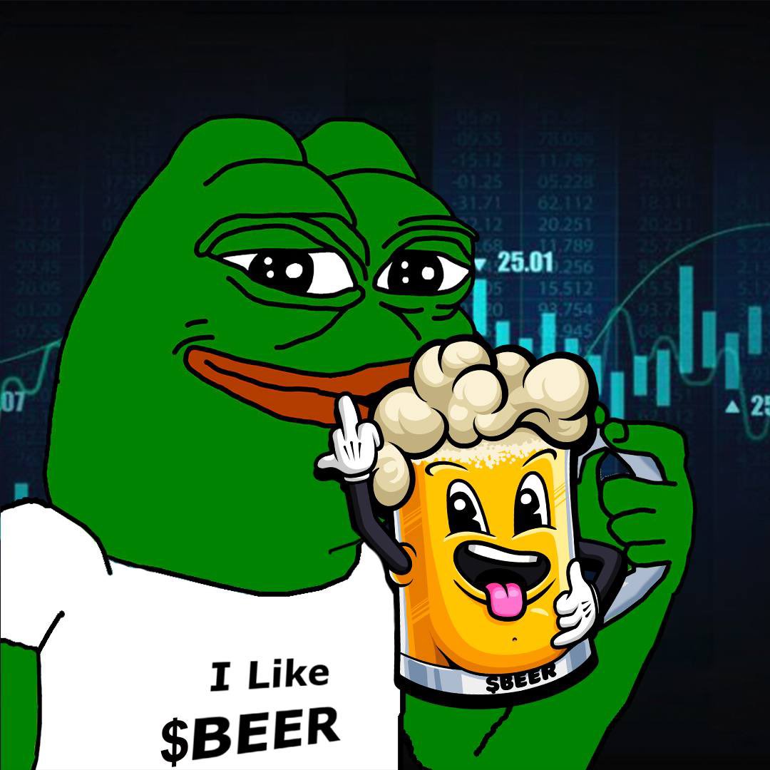 The $BEER community isn't just laughing off the FUD... 

...they're using it as fuel to power their rocket to the moon! 

With a team dedicated to making $BEER the biggest memecoin in existence, they're ready to take the world by storm.

Even at the 10-digit market cap, $BEER