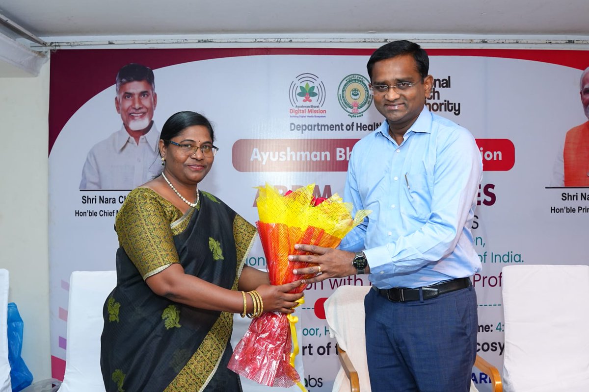 AyushmanNHA's tweet photo. The objective of this event was to explain the concept of ABDM in detail to the attending healthcare providers and to communicate to them the benefits that ABDM can bring for both providers and patients.
#ABDM_microsite #Microsites #100micrositeproject https://t.co/F7Eg7AQmAy