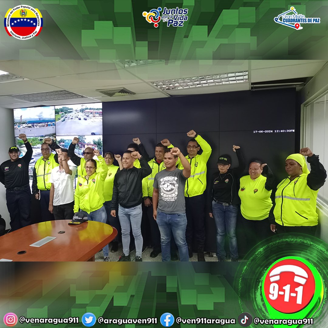 *#ENTERATE:*  El equipo de Gestión Comunicacional del C.C.C..T VEN 9-1-1 La Vicepresidencia de Asuntos Regionales y Municipales de la <a href="/jpsuv_aragua/">JPSUV ARAGUA</a> nos reunimos junto al <a href="/venaragua911/">VEN 9-1-1 ARAGUA</a> en un encuentro institucional, juntos vamos Rumbo al 28J
 "El pueblo Gana con Nicolás"