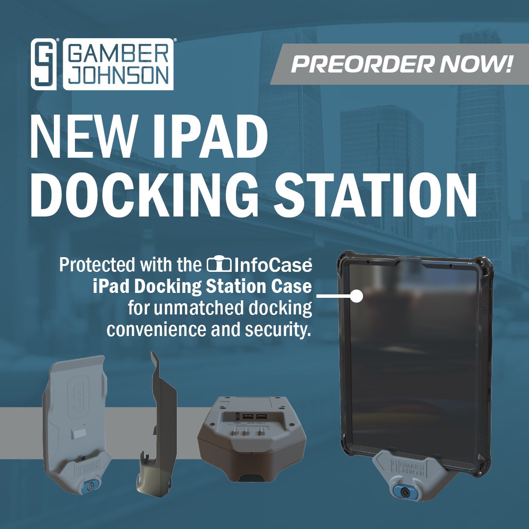 Introducing the Gamber-Johnson iPad Docking Station! 🚀

Perfect for mobile professionals, it combines compatibility, convenience, and security!

Learn more: rebrand.ly/GJ-iPad-Dock

#gamberjohnson #iPaddockingstation #ipad #mobileprofessional #techinnovation #preordernow