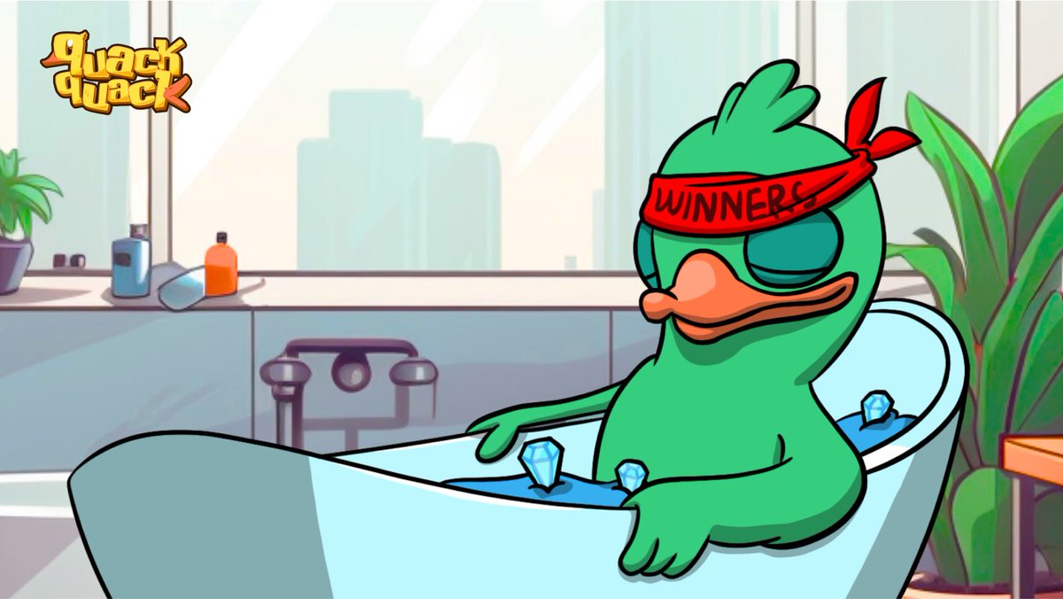 💎 Bathing in $TON of Rewards! 

That’s the rewarding moment for the winners of THE LEADERBOARD RACE SEASON 1! 🎉

🪙 All rewards are now claimable in the game for the last race winners!

Winners, show off your quacky rewards from the last season! 

Let’s look foward to the new