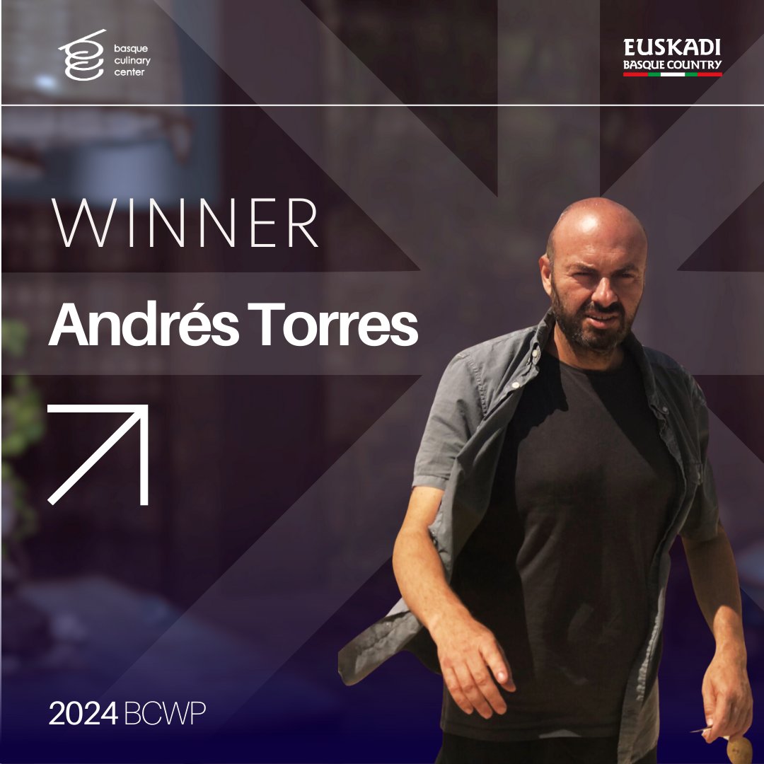 industriaEUS's tweet photo. 🍴🎖️ El chef catalán Andrés Torres ha sido proclamado ganador del premio Basque @BCulinaryWP World Prize 2024 por su labor desde la ONG @GHumanitaria en favor de la seguridad alimentaria en 10 países y por impulsar la gastronomía sostenible desde el restaurante Casa Nova.

📎 https://t.co/Py7BgfT0AE