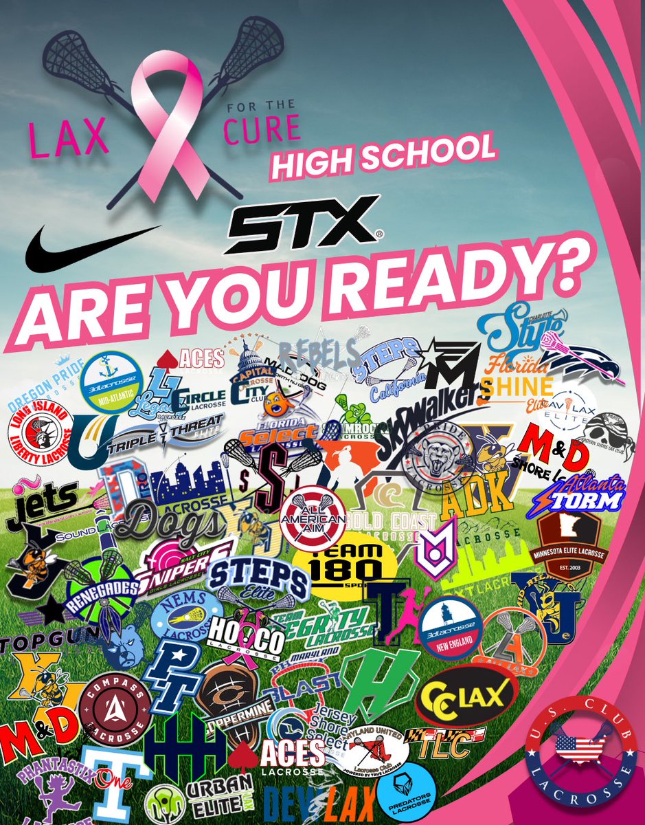 Lax for the Cure High School starts this week! 270 girls programs raising  money for an incredible cause and battling it out at arguably the toughest  competition tournament in the country! Are, image size:939x1200