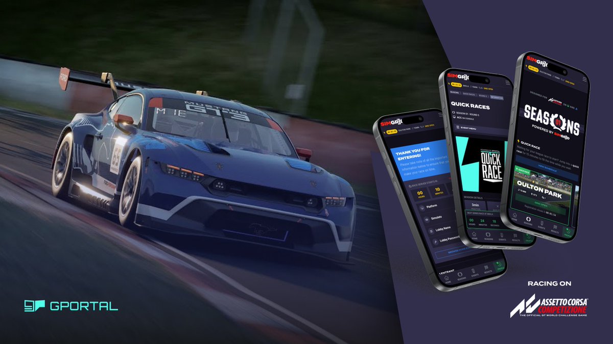 We're so excited to announce SimGrid Seasons! ⚡️

Right now, there are four series you can take part in, each with a different race format, and each season lasting 6 weeks long! 📆

Available exclusively on console. Powered by G Portal. 🔥

Full info. 👇

pits.thesimgrid.com/announcements/…