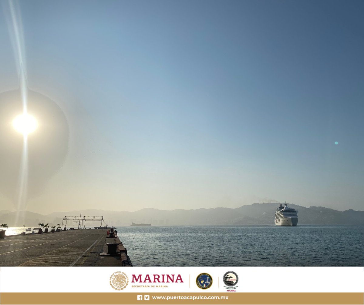 PuertoAca's tweet image. Esta soleada mañana damos la bienvenida en el hermoso puerto de Acapulco al crucero CRYSTAL SERENITY, procedente del puerto de QUEPOS, de la Línea Naviera @crystalcruises. Cerrando la temporada 2023-2024, ASIPONA recibe a sus 493 pasajeros y 531 tripulantes.

#WelcomeToAcapulco