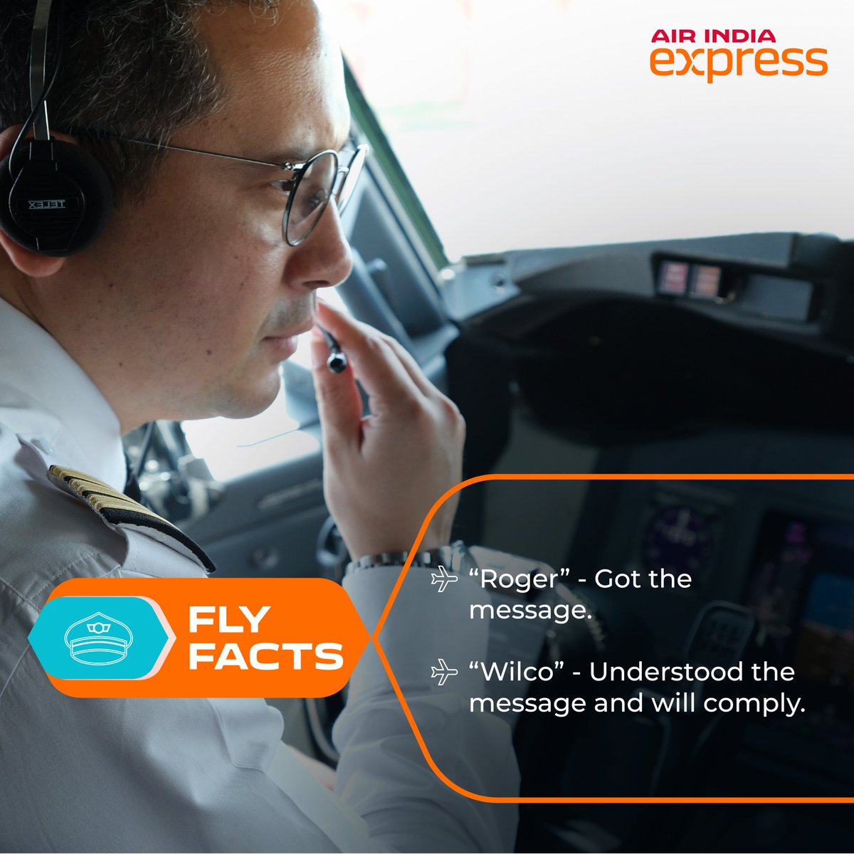 AirIndiaX's tweet photo. Ever wondered if pilots speak in code? They do, check out our #FlyFacts to know more! https://t.co/Iiy5nse1zk