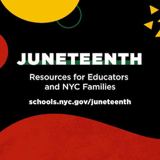 Juneteenth—also known as Freedom Day, Jubilee Day, Liberation Day, and Emancipation Day—is the oldest known celebration of the end of slavery in the United States.

Juneteenth is an opportunity for both learning and celebration.

Learn more: schools.nyc.gov/learning/subje…