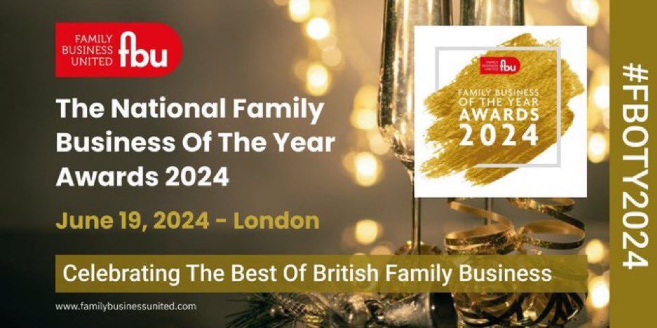 Best of luck to all the finalists at tonight’s <a href="/FamilyBizPaul/">Paul Andrews</a> National Awards. Following our Professional Services award win last year, <a href="/bec_valentine11/">Becky Valentine</a> was invited to judge two regional shortlists. 
Congratulations to all and have a great night 🥂🏆 #FBOTY2024  #awards