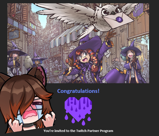 LordCatzy's tweet photo. IT ACTUALLY HAPPENED !! .. WE ARE PARTNERED 
there is really nothing i could say right now to thank my amazing community or the people who supported me on this Journey .. honestly thank you guys soo much !! 🧡🧡🧡🧡 https://t.co/tNb4eXqs1w