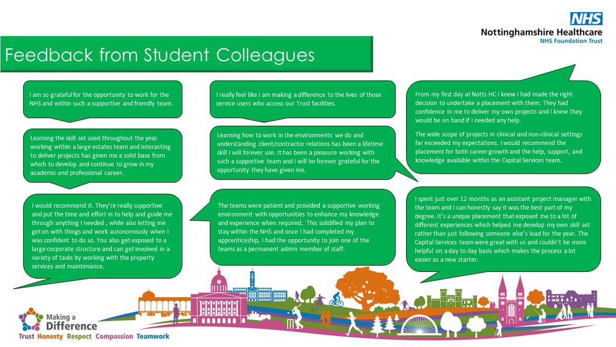 Capital Services (@buildingnottshc) on Twitter photo We are proud to support students each year, many of whom have continued to work for the Trust and we have seen their careers progress. Hearing feedback on what this experience meant to them speaks volumes. <a href="/NottsHcEandF/">NottsHcEstatesandFacilities</a> #HealthEFMDay We are proud to support students each year, many of whom have continued to work for the Trust and we have seen their careers progress. Hearing feedback on what this experience meant to them speaks volumes. <a href="/NottsHcEandF/">NottsHcEstatesandFacilities</a> #HealthEFMDay