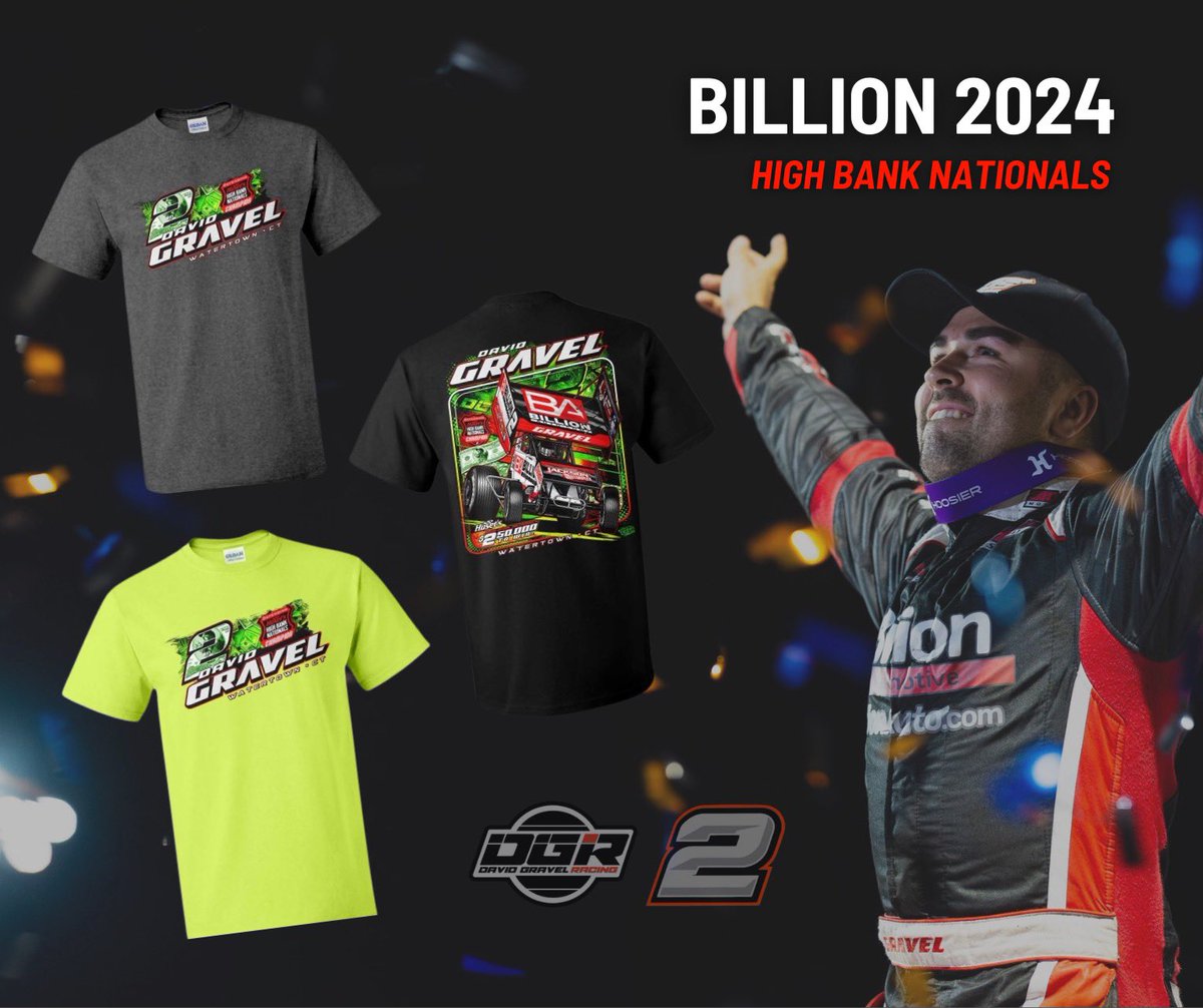 DavidGravel's tweet photo. Billion 2024 Merchandise Out NOW!! You can get yours tonight here @HusetsSpeedway ! Check them out online right now before it's too late!! Shirts & Hoodies 💪🏻🔥 #DG2 #NewMerchandise #Billion #ShopOnline
Shop Billion 2024 Merchandise : https://t.co/IgLcfRcvrJ https://t.co/WQRDOOgp7D