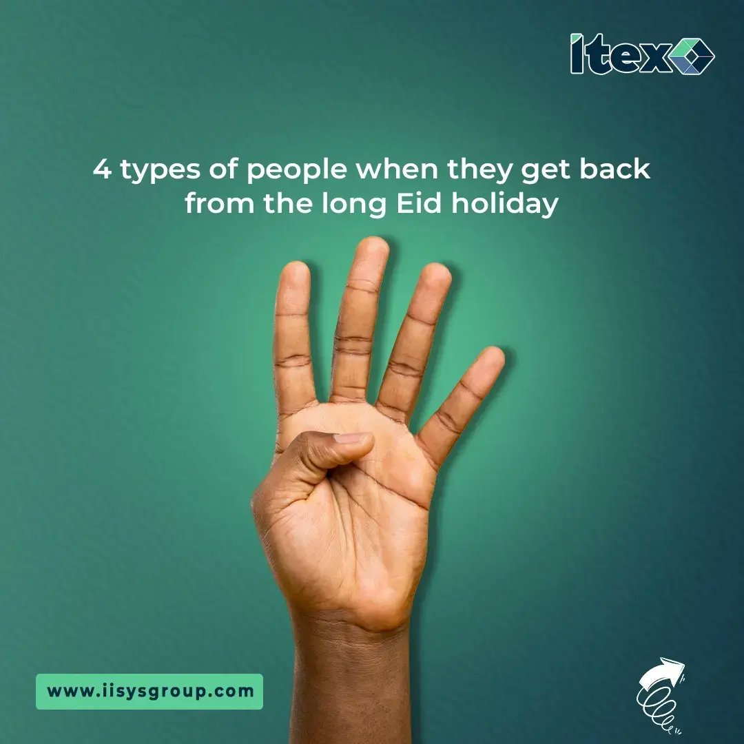 itex_ng's tweet photo. The holiday is over and we are back at doing wha we do best, serving you.
Meanwhile, here is a snapshot of what we expect from some of our colleagues as they resume to the office.
#Holidayisover
#PaymentSolutions
#FinancialServices https://t.co/KFAkAYTPW3