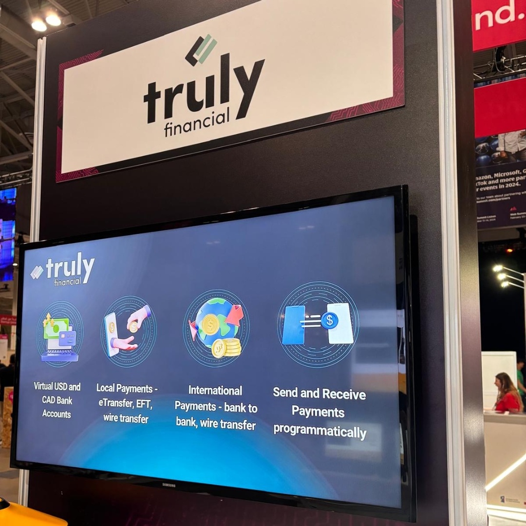 Come meet us at Booth hashtag#E252, Ontario Pavilion at Collision today, anytime between 9 a.m. to 5 p.m., or email us at collision@trulyfinancial.com to meet us any day.

#TrulyFinancial #Fintech #CollisionConference #BankingWithoutBorders #TrulyGlobal