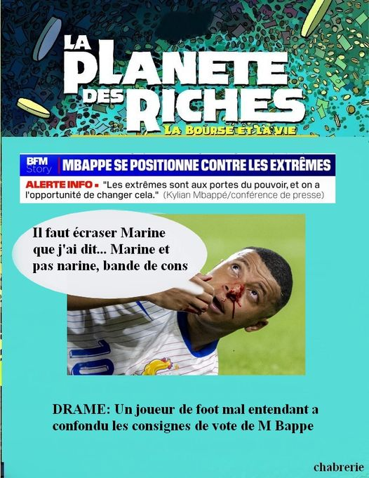 bd34240976's tweet photo. D'où l'importance, quand on est #MacronLeFléau , de bien prononcer. #Mbappè #nouveaufrontdegauche 
#ElectionsLégislatives2024 https://t.co/BB9R7v8MXM
