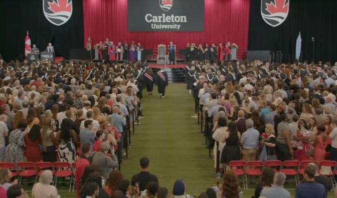 Thrilled to emcee <a href="/Carleton_U/">Carleton University</a>'s convocation ceremonies. Congratulations to to the Class of 2024! #CarletonGrads2024 #CUProud