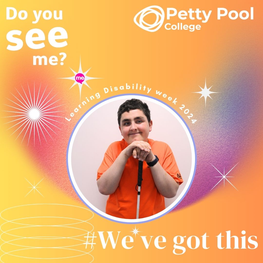 Welcome to day 3 of our learners sporting the latest fashions from our All Inclusive campaign in support of Learning Disability Week!

#ProudToBePettyPool #allinclusive #LearningDisabilityWeek #Mencap