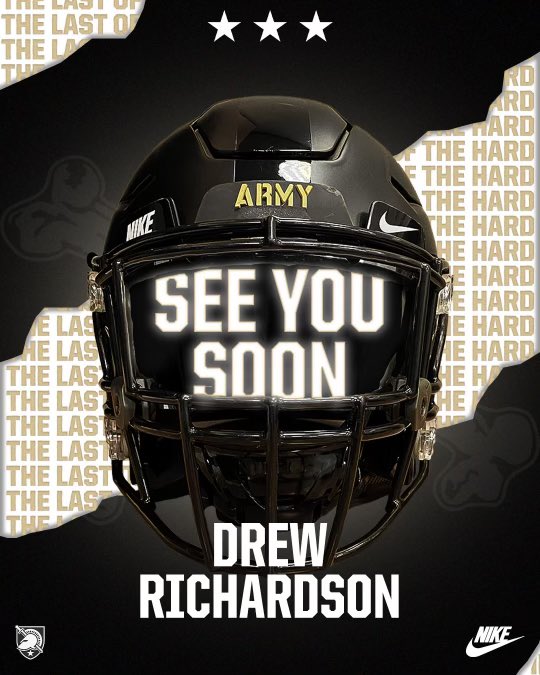 Andrew Richardson (@drewrqb11) on Twitter photo Excited to be at Army Tomorrow! <a href="/CameronPettus/">Cameron Pettus</a> <a href="/CoachDannyV/">Danny Verpaele</a> <a href="/GoArmyWestPoint/">ArmyWestPoint Sports</a> <a href="/CoachJeffMonken/">Jeff Monken</a> Excited to be at Army Tomorrow! <a href="/CameronPettus/">Cameron Pettus</a> <a href="/CoachDannyV/">Danny Verpaele</a> <a href="/GoArmyWestPoint/">ArmyWestPoint Sports</a> <a href="/CoachJeffMonken/">Jeff Monken</a>