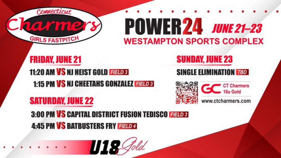 Can’t wait for this weekend!! <a href="/CoachRuss3/">Russ Senerchia</a> <a href="/CharmerSoftball/">Connecticut Charmers</a>