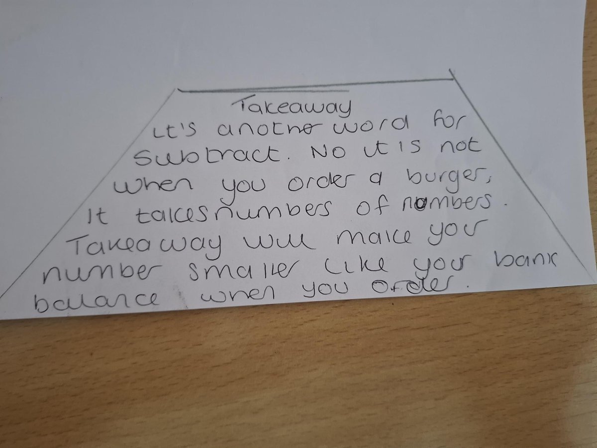 Our Year 9 students have been taking part in National Writing Day and during their Maths lesson have been 'writing like a mathematician'. Well done Riley for you poem 'Takeaway'. #nationalwritingday