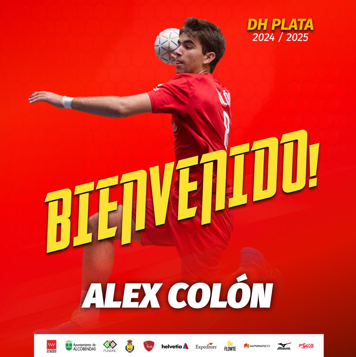 📢Fichaje #DHPlataMasc 2024/25

🤝Álex Colón se sumará al primer equipo 

🦾Convocado con los #HispanosJuveniles para preparar el Europeo, es una de las joyas de la Academia y llega al equipo con ganas de seguir demostrando todo su potencial

#BalonmanoAlcobendas #ConectaTuPasión