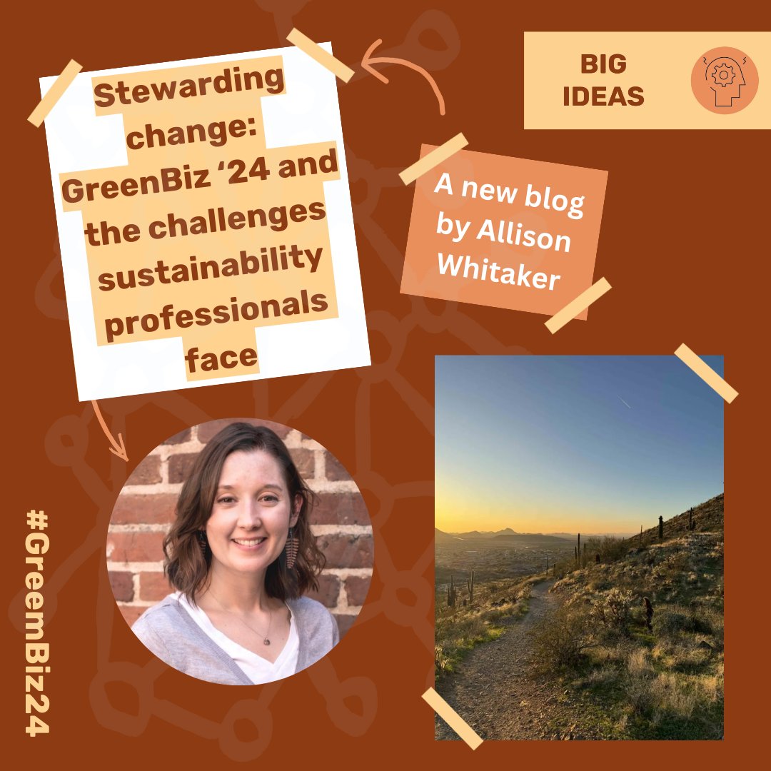Check out the new blog by Allison Whitaker! 🌍
Reflecting on her visit to the GreenBiz sustainability conferance, Allison considers how building coalitions could relieve pressures on sustainability professionals.
Follow the link in the bio to read!
#stewardingchange #greenbiz24