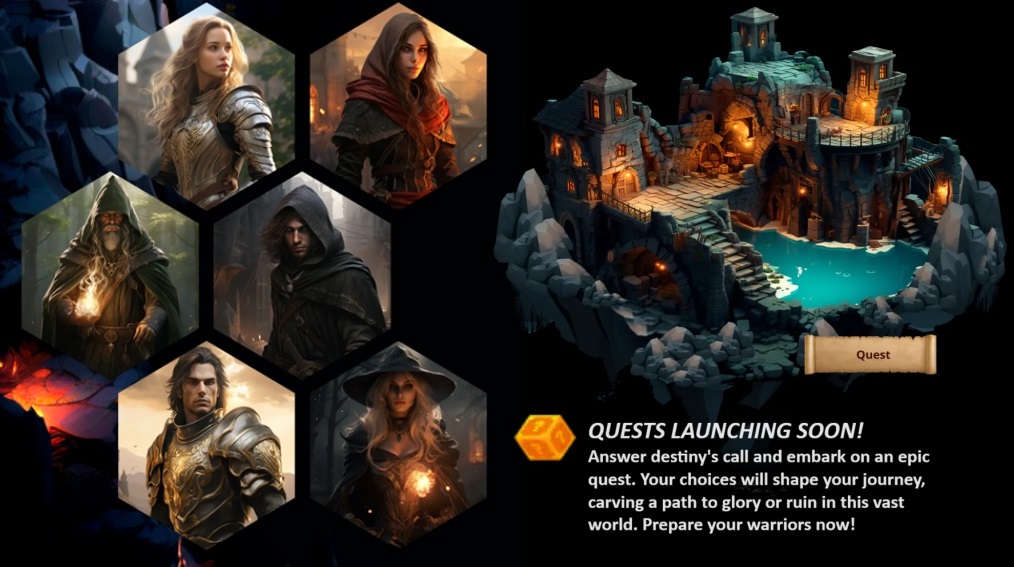 OmniKingdoms's tweet image. Quests....... Sooner then you think! Prepare thyself! #OMKG #GameFi #Scroll #Base #RPG #ingameloot